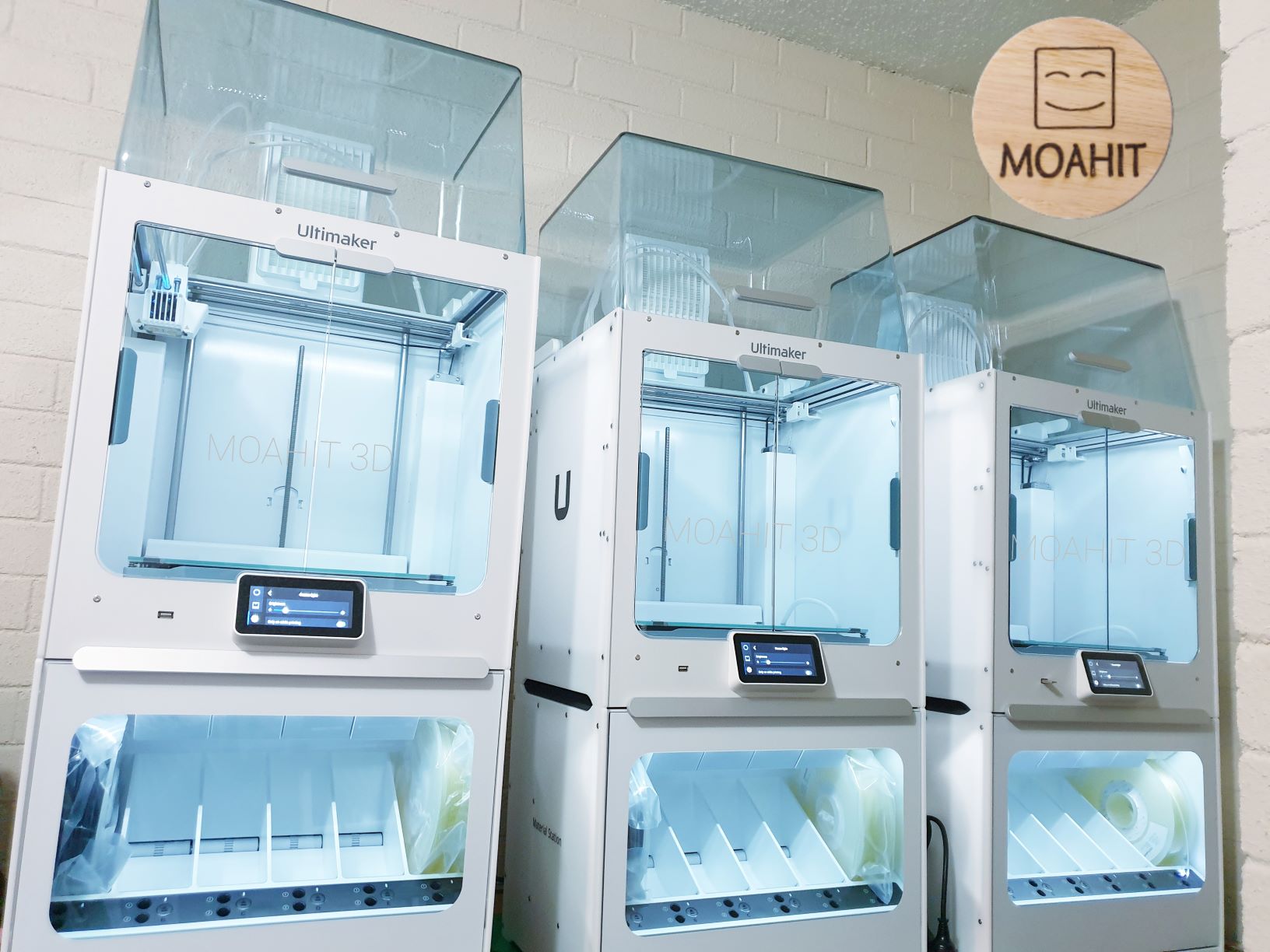 MOAHIT 3D print farm.